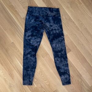 lululemon athletica Blue Tie-Dye Leggings